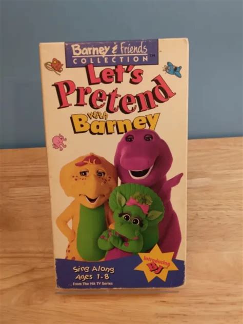Barney And Friends Lets Pretend With Barney Vhs 1993 Sing Along
