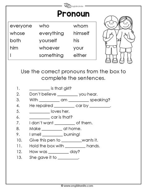This is part of a larger second grade grammar worksheets that hits every second grade common core language standard. Question Words Worksheet | Grammar worksheets, Pronoun ...