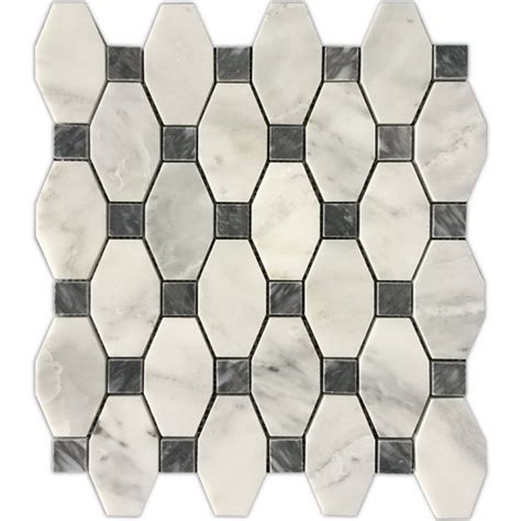 Wholesale Best Honed Surface Greek White Marble Mosaicshoned Surface