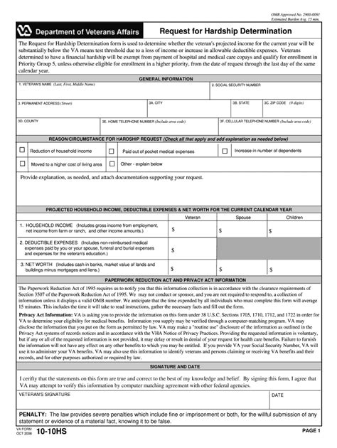 Va Form 10 10hs Fill Out And Sign Online Dochub