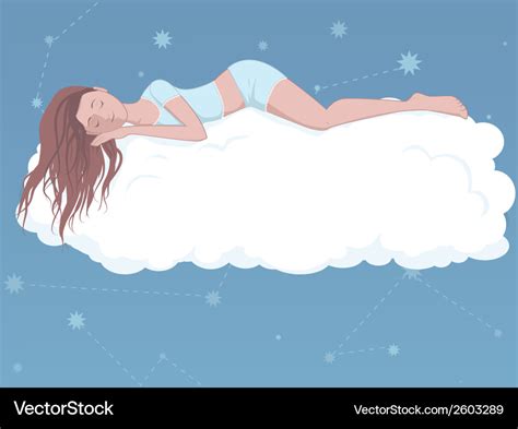 Sleeping Cloud Clip Art