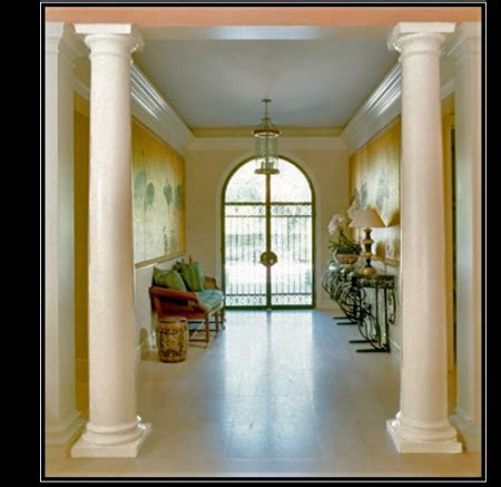 Inside and outside the house. Plain, Smooth Columns: Architectural & Decorative Plain ...