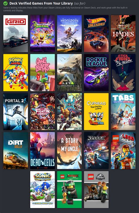 View Your Steam Deck Compatibility Games Through Steam