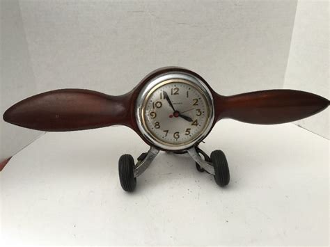 Master Craft Sessions Airplane Propeller Clock Great Great Find Ebay