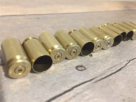 Drilled 40 Smith And Wesson 40 Caliber Empty Brass Shells Polished