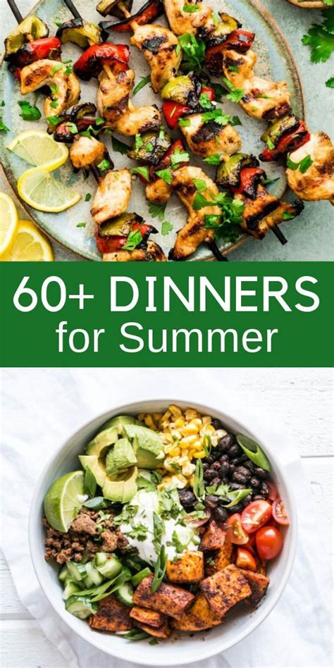 Delicious And Healthy Summer Dinner Recipes