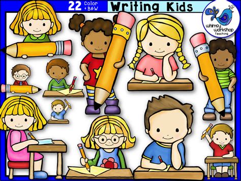 Writing Kids Clip Art Kids Writing Kids Clipart Primary Writing