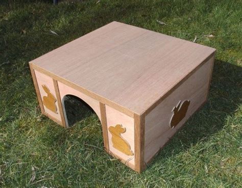 Wooden Rabbit Play Box Shelter Hideaway Woodworking Guide
