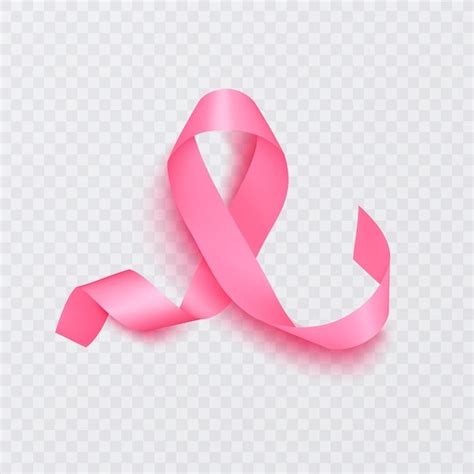 Premium Vector Realistic Pink Ribbon Breast Cancer Awareness Symbol