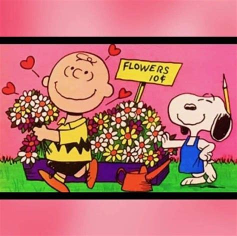 Charlie Brown And Snoopy Springtime Flowers 🌻 Charlie Brown And Snoopy