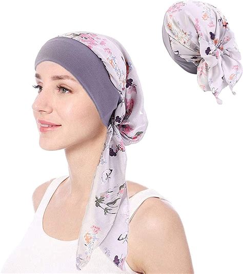 Vucdxop Chemo Foulard Turban Pour Femme Bonnet En Coton Chimio Turban
