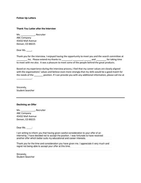 Writing a letter for aqa gcse english language (8700) paper 2. Professional Thank You Letter After Interview | Templates at allbusinesstemplates.com