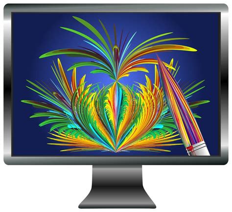 Computer Art Concept Stock Illustration Illustration Of Painting