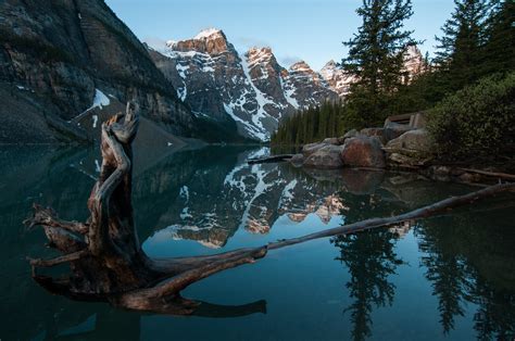 Wallpaper Id 147355 Mountains Water River Reflection Trees Dawn