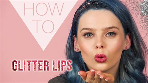 How To Glitter Lips Festival Makeup Youtube