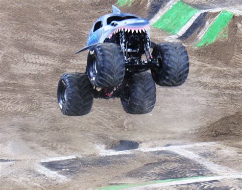 Megalodon Monster Truck Airborne Free Stock Photo Public Domain Pictures
