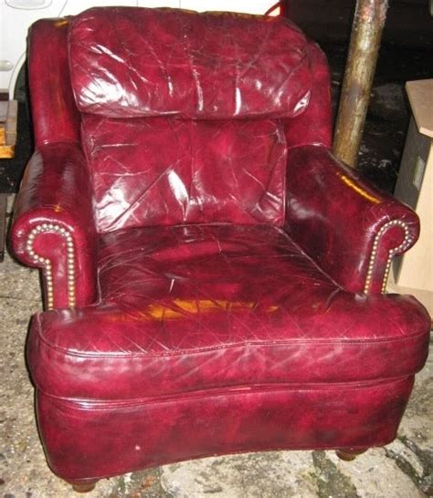 Topeakmart contemporary faux leather club chair for living room barrel chair with ottoman tub chair and. Uhuru Furniture & Collectibles: Awesome 1950s Studded Red ...