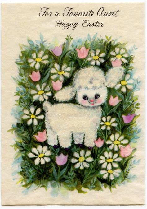 Check spelling or type a new query. 1960s Hallmark Easter Card Favorite Aunt Cute Sparkly Lamb | Etsy