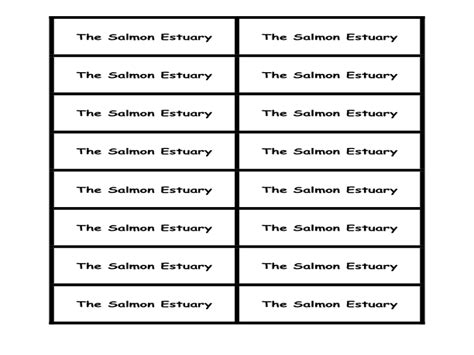 The Salmon Estuary And Human Impacts Lesson Plan for 4th ...
