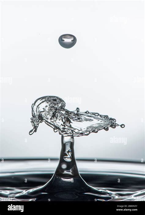 Water Splash High Speed Flash Stock Photo Alamy