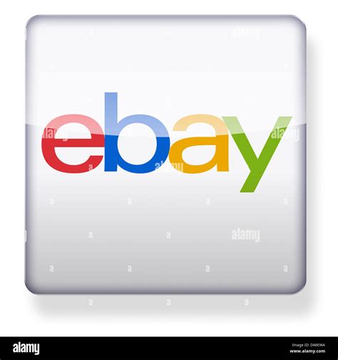 Ebay Logo As An App Icon Clipping Path Included Stock Photo Alamy