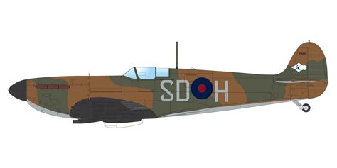 Asisbiz Spitfire Mki Raf 72sqn Sdh K9938 Church Fenton North Yorkshire