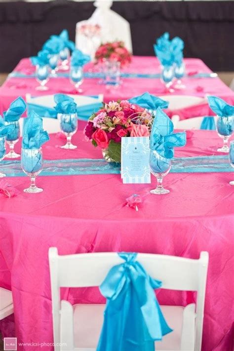 30 Best Malibu Blue And Hot Pink Wedding Images On Pinterest Color