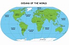 All about Oceans of the World Fun Earth Science Facts for Kids - a Map ...