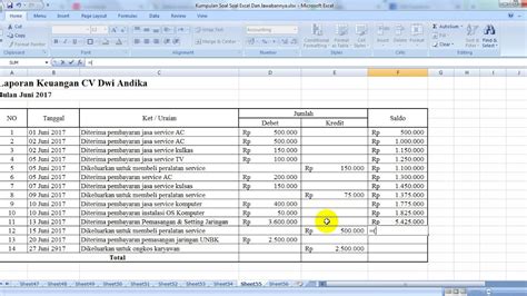 Template Excel Pengeluaran Bulanan Pulp
