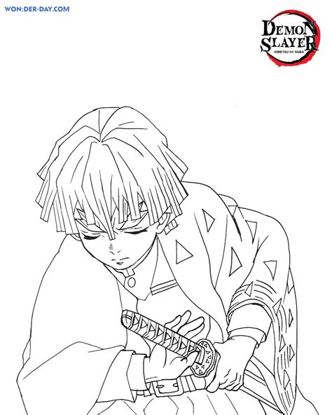 Demon Slayer Printable Coloring Pages