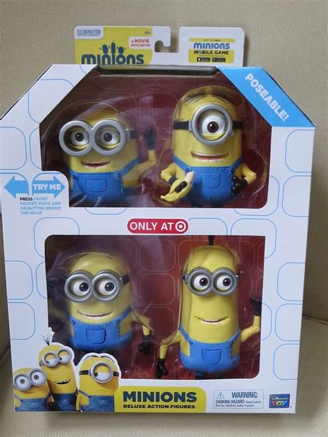 Minions Deluxe Action Figure Set Despicable Me 2 Exclusive 20077 New
