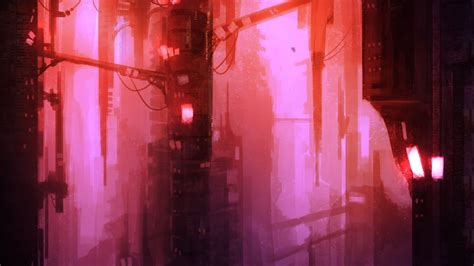 Concept Art Cyberpunk City Street