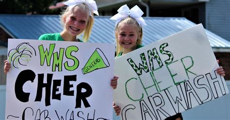 Wms Cheerleaders Raise Funds Through Car Wash Putnam News Herald
