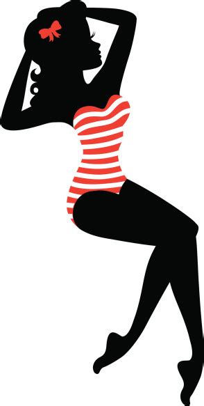 Pin Up Girl Clip Art Vector Images And Illustrations Clipart Best