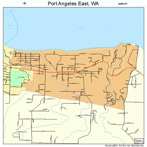 Port Angeles East Washington Street Map 5355400