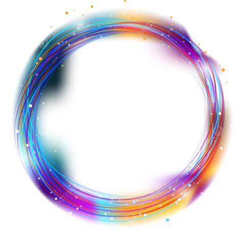 Borda Colorida Abstrata Circular Png Vetor Cor Volta Imagem Png E