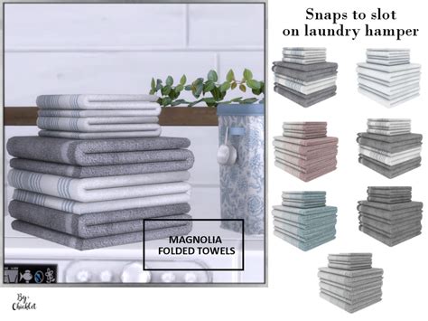 The Sims Resource Magnolia Laundry Room Folded Towels