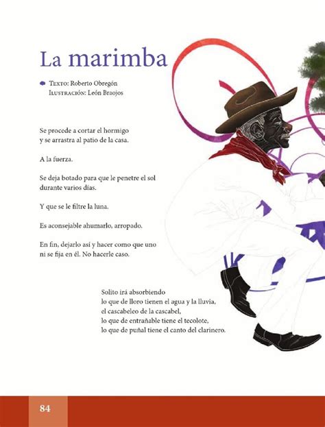 La Marimba Español Lecturas Sexto Grado ~ Apoyo Primaria