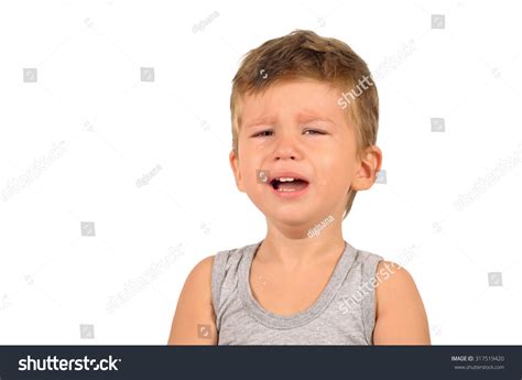 Portrait Crying Little Boy Isolated On Stock Photo 317519420 Shutterstock