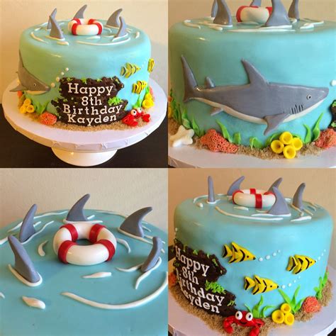 Posted by roxana's cakes at 10:50 am. "Sharks" birthday cake | Shark birthday cakes, Beach ...