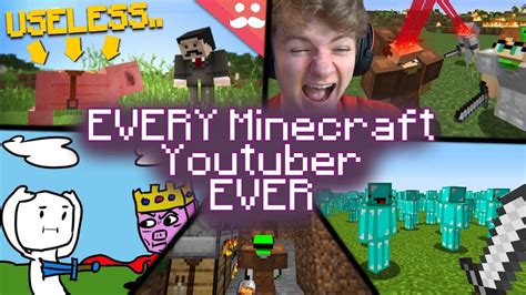 Every Minecraft Youtuber Ever Cryptixgame Youtube