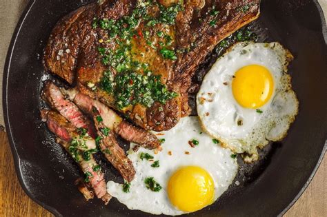 Scamble together for 3 to 4 minues until eggs are fully cooked. Best Steak & Eggs Breakfast Recipe with Chimichurri ...