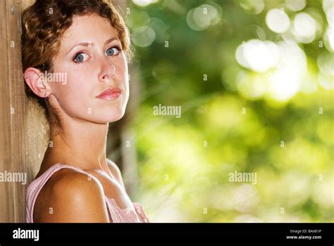 Attractive Young Woman Stock Photo Alamy