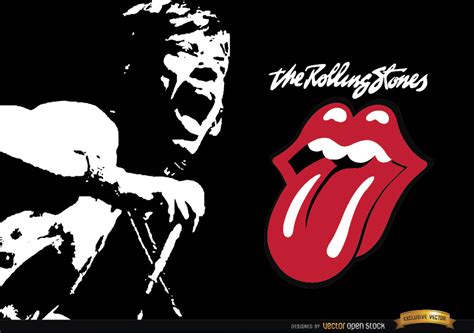 Gouache paint and pencil on heavy weight 250 g/m art paper, size a3 (11.5 x 16.5 inches) painted and signed in pencil by myself, john pasche. Diseño de los Rolling Stones Mick Jagger - Descargar vector