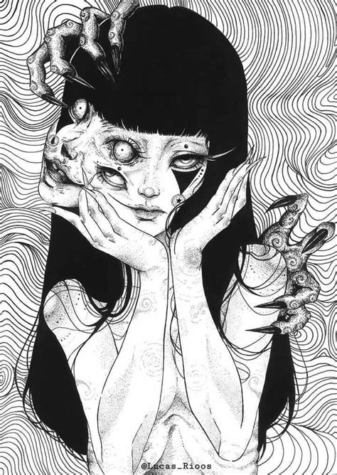 Pin By Meo C On Anime In 2020 Scary Drawings Scary Art Dark Art