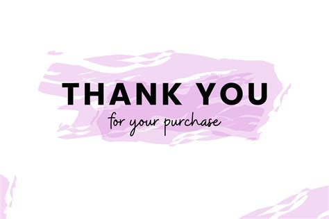 Thank You For Your Purchase Printables Free Printable Templates
