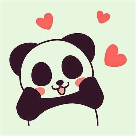 Panda In Love Pandalar Çizimler Desenler