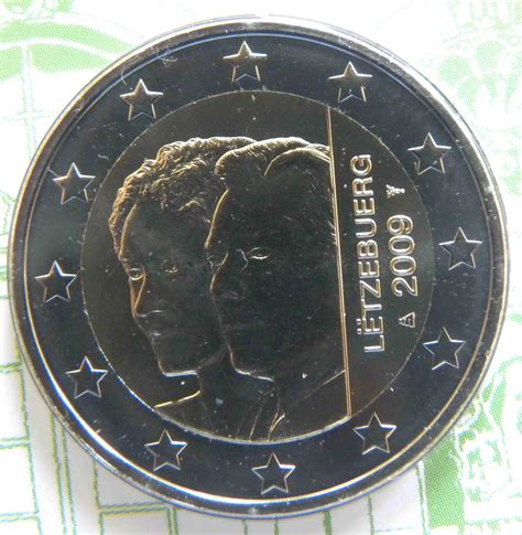 Luxemburg 2 Euro Münze 90 Jahrestag Der Thronbesteigung Von