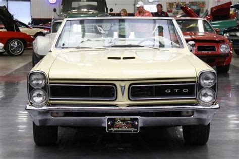 1965 Pontiac Gto 44204 Miles Mayfair Maize Convertible 389 V8 Th350