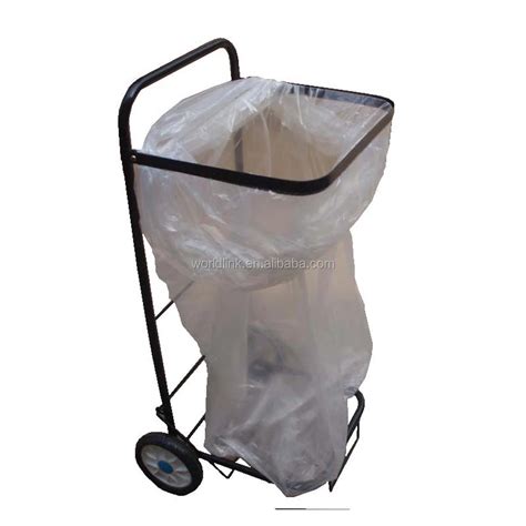 Steel Frame Foldable Wheelie Garbage Bag Carts Buy Garbage Bag Carts